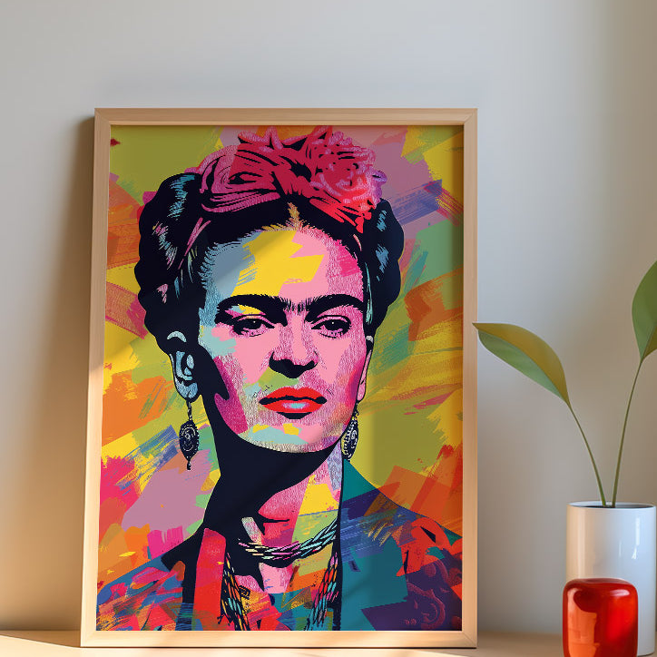 Frida Kahlo Pop Art PortraitFrida Kahlo Pop Art Portrait