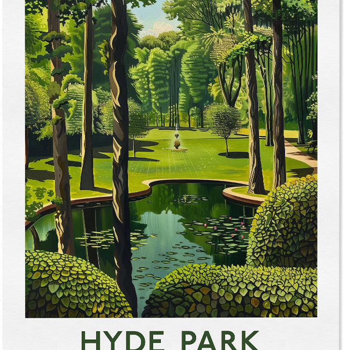 Hyde Park London Poster