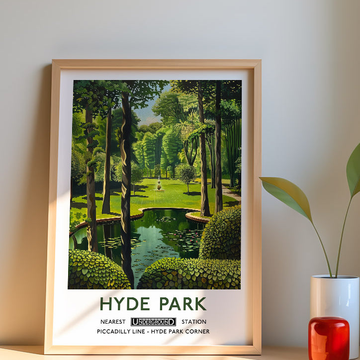 Hyde Park London Poster
