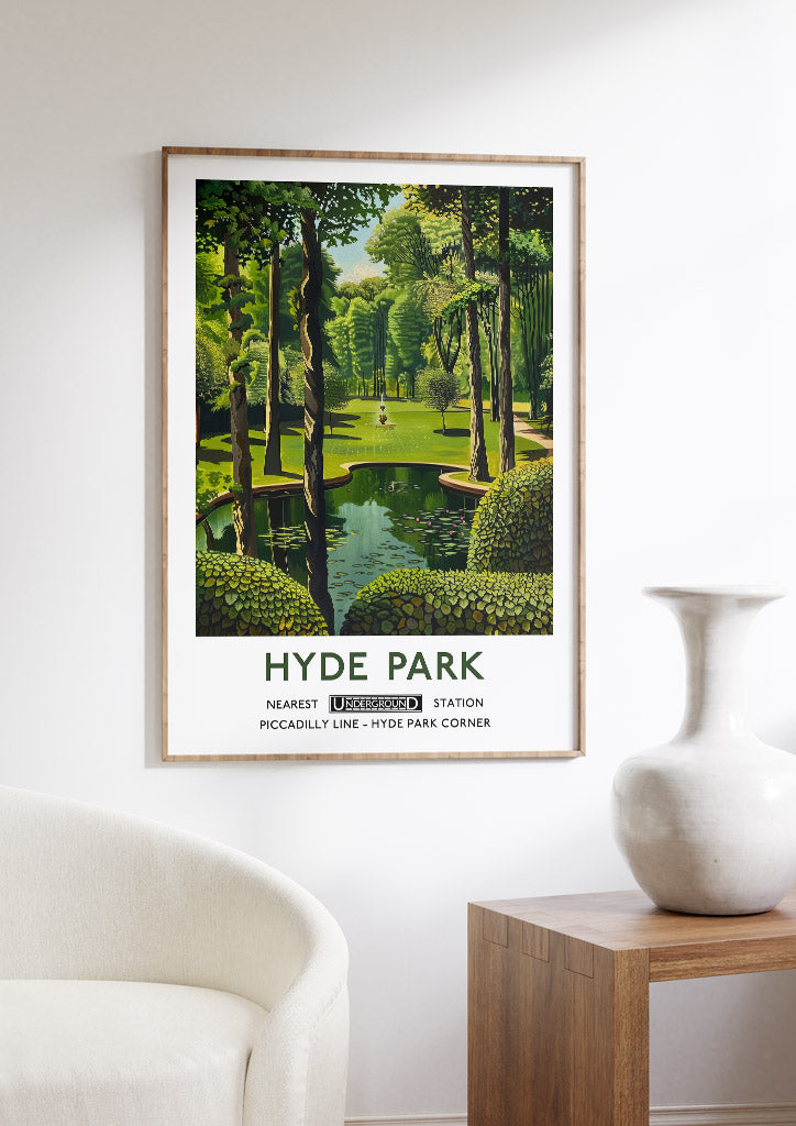 Hyde Park London Poster