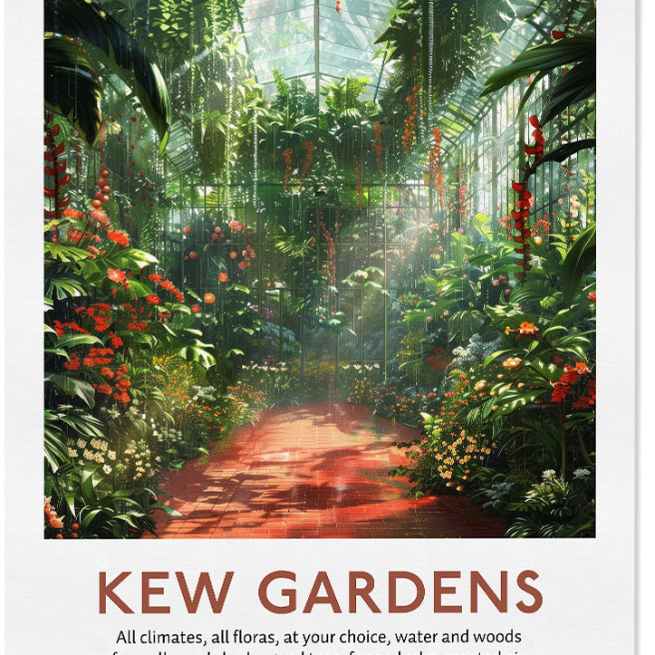 Kew Gardens Botanical Garden Poster