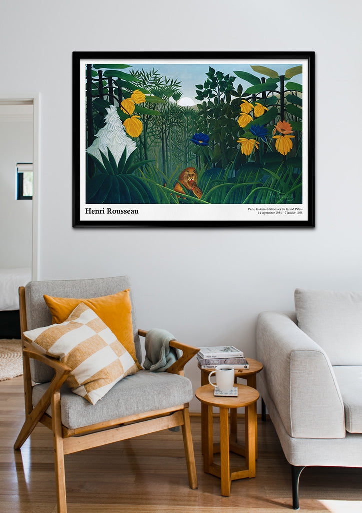 Henri Rousseau 'The Repast of the Lion' Exhibition Print Posterist