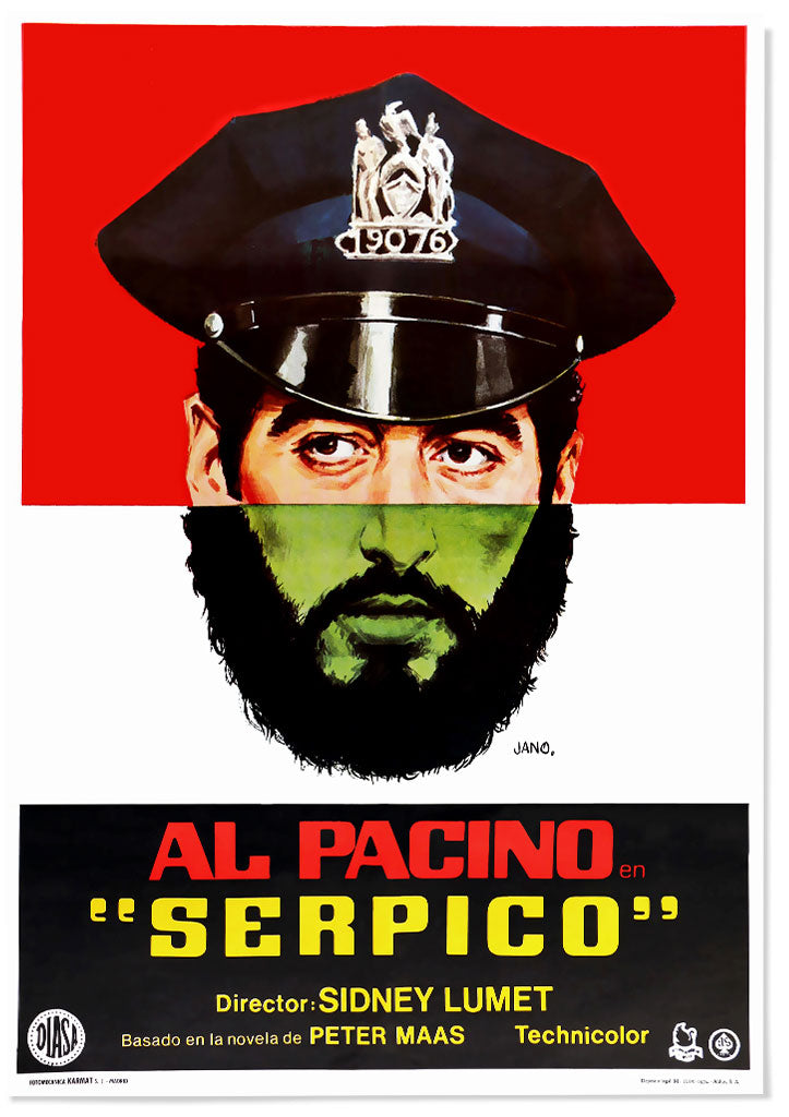Serpico Movie Poster | Classic & Modern Cinema Posters – Posterist