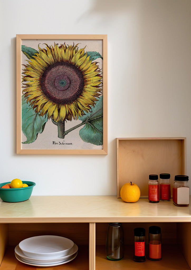 Sunflower Kitchen Poster