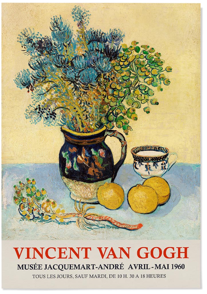 POSTER HQ Vintage VAN GOGH EXPO - Reproduction Affiche 50x70cm - Neuf Sous Film