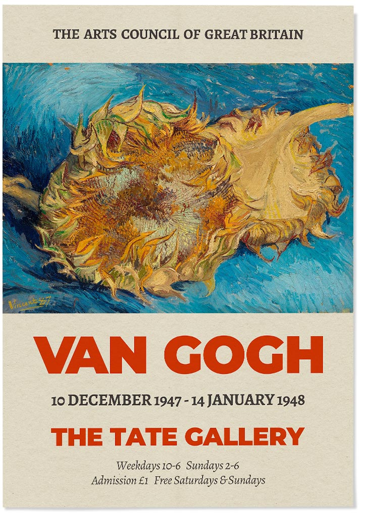 Vincent van Gogh Exhibition Print - Sunflowers