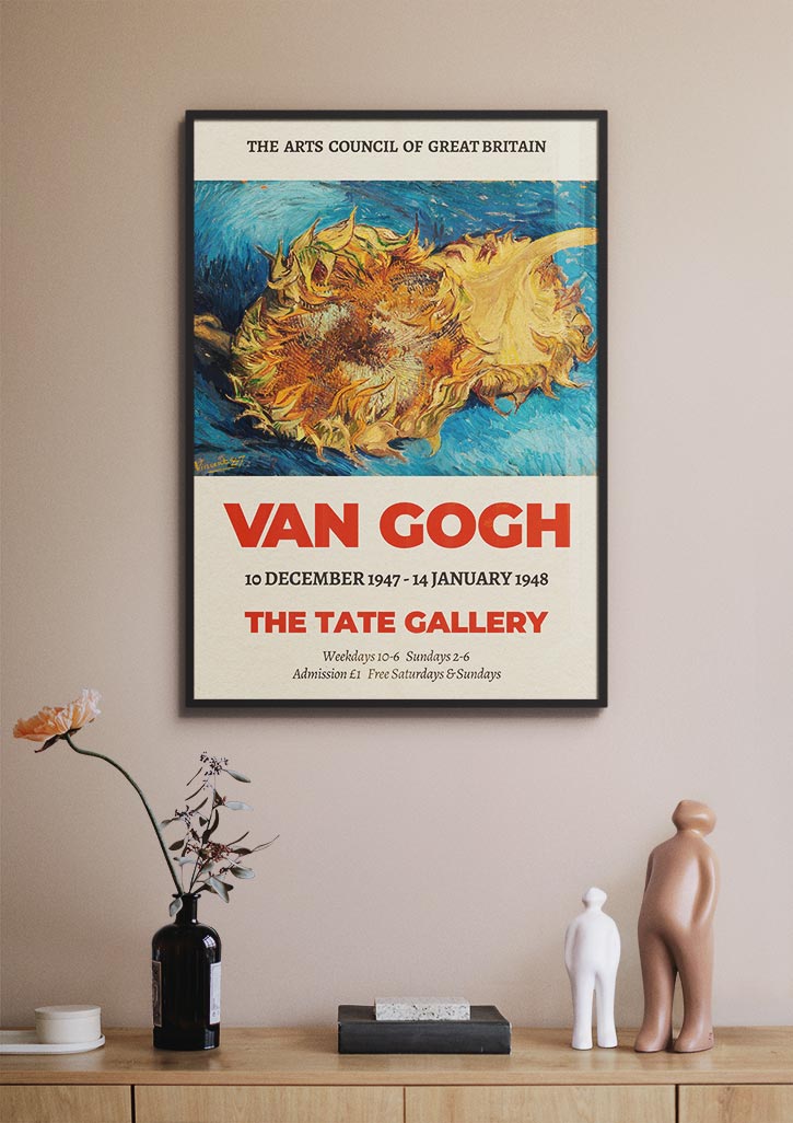 Vincent van Gogh Exhibition Print - Sunflowers