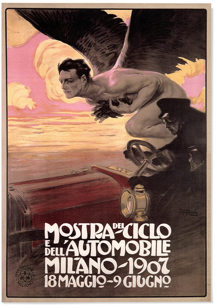 Vintage Style Care Race Poster