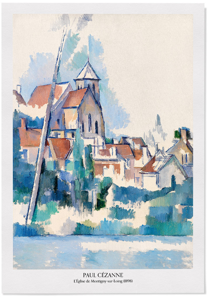 Paul Cezanne Print - The Church of Montigny-sur-Loing
