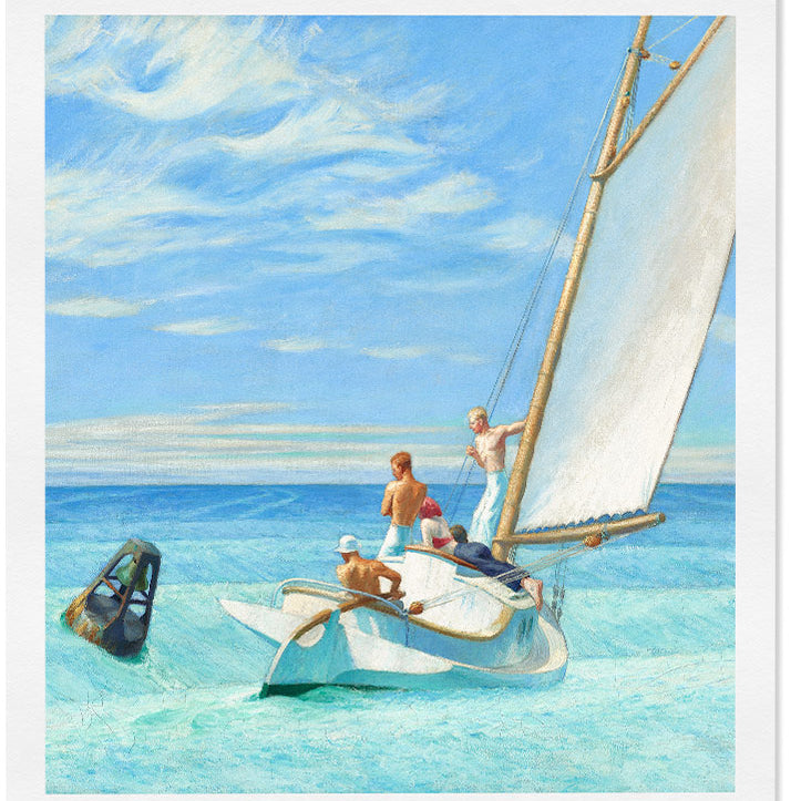 Edward Hopper Ground Swell mid century modern exhibition poster