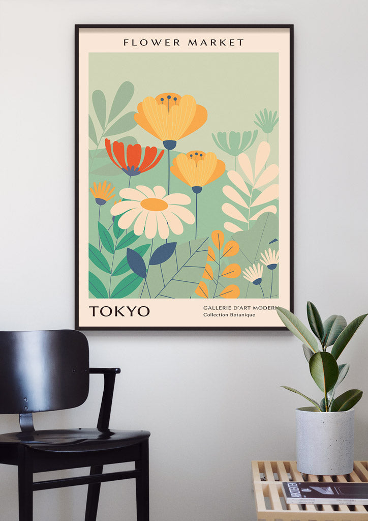 Tokyo Flower Market Poster