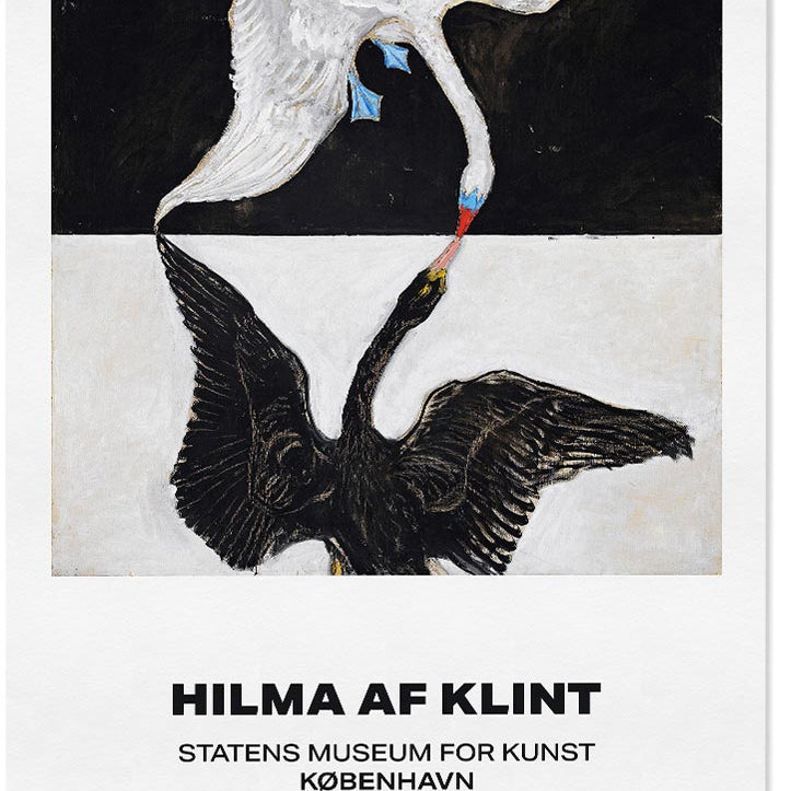 Hilma af Klint Exhibition Poster - Swans