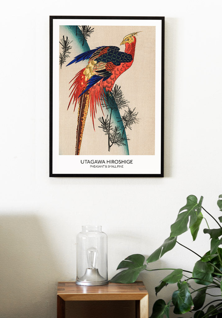 Utagawa Hiroshige Art Print - Pheasant & Small Pine
