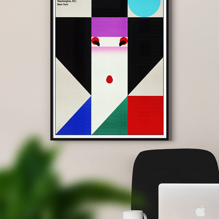 Ikko Tanaka Exhibition Poster - Nihon Buyo