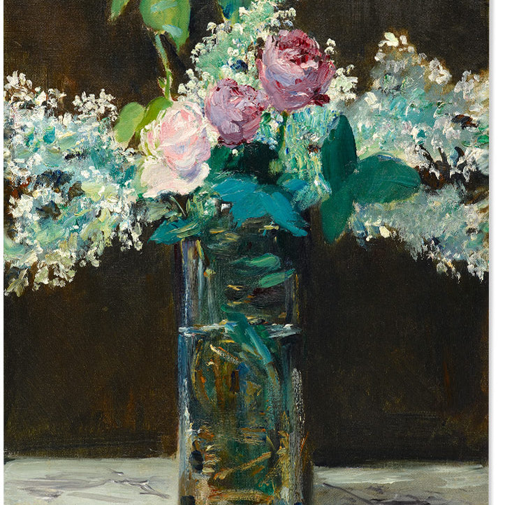 Édouard Manet - Vase of White Lilacs and Roses