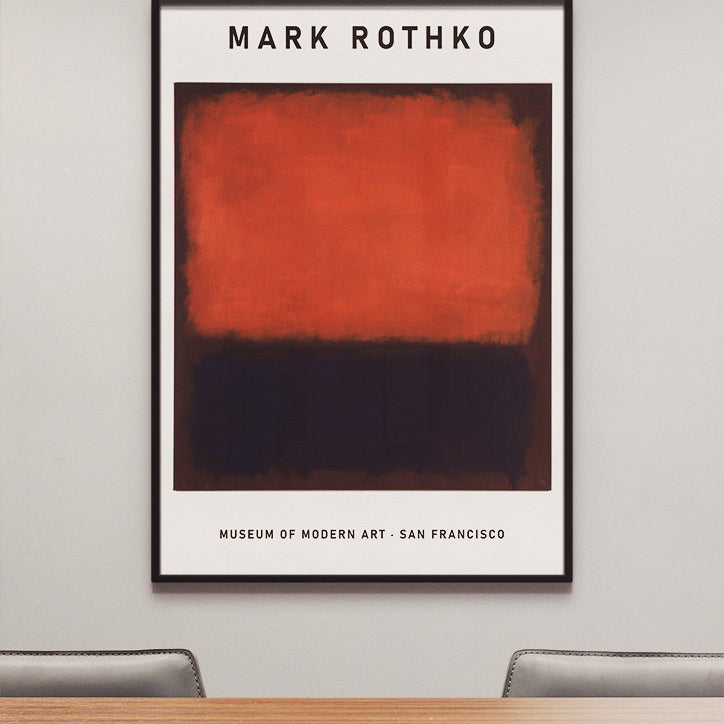 Mark Rothko Exhibition Poster- Untitled (1960)