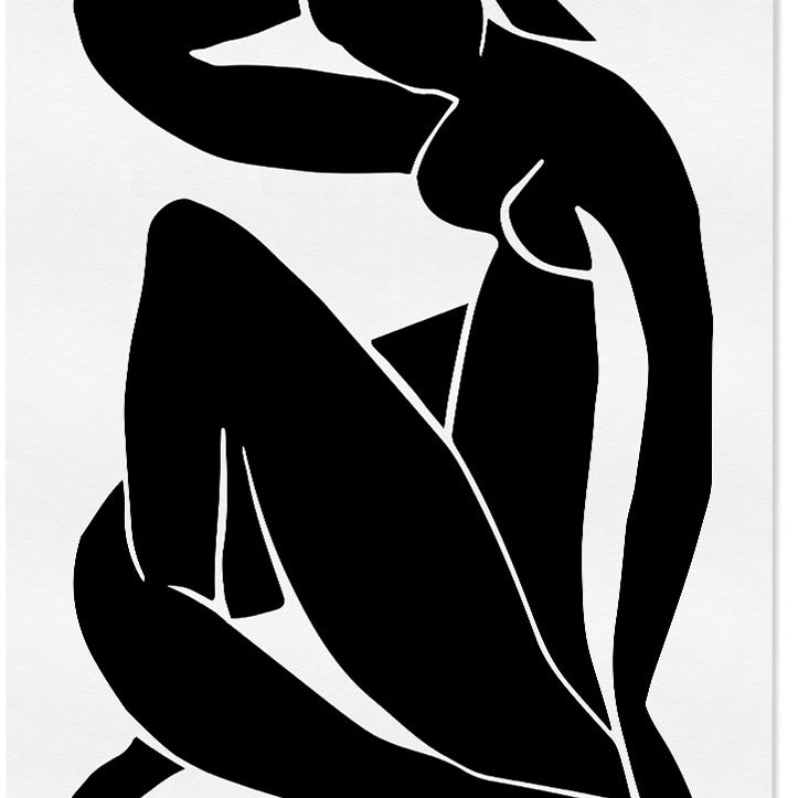 Henri Matisse set of two cut-out style art prints.