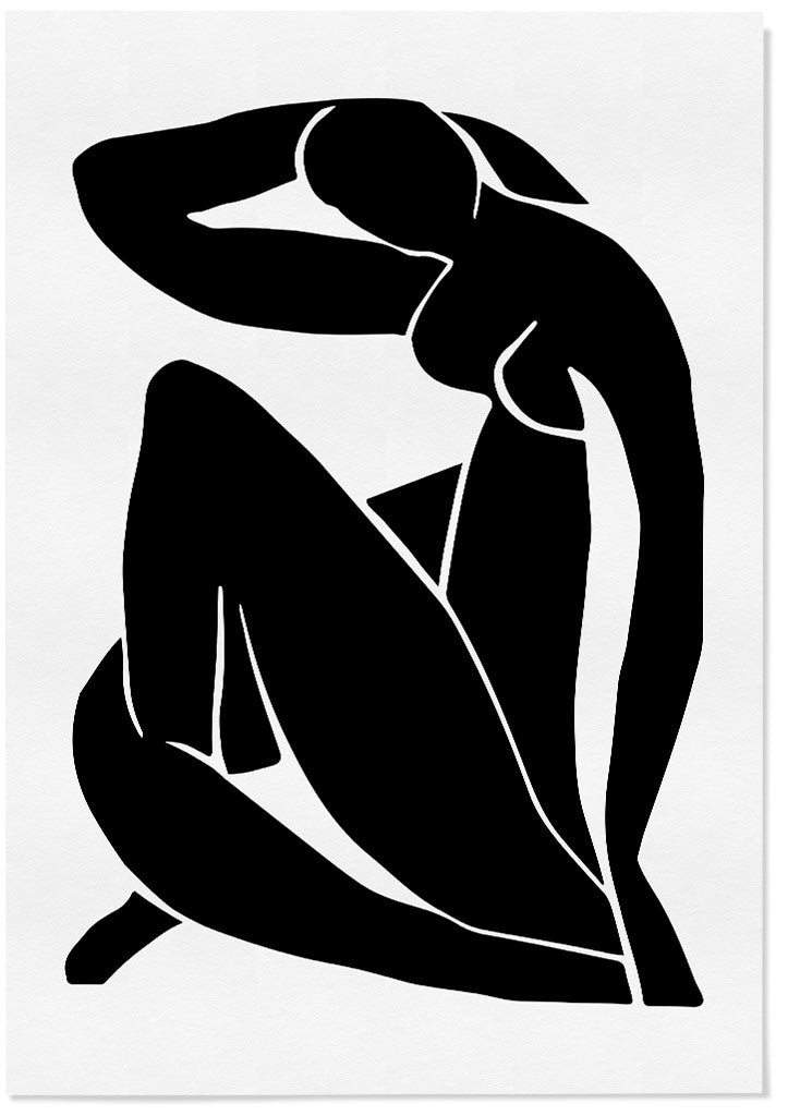 Henri Matisse set of two cut-out style art prints.