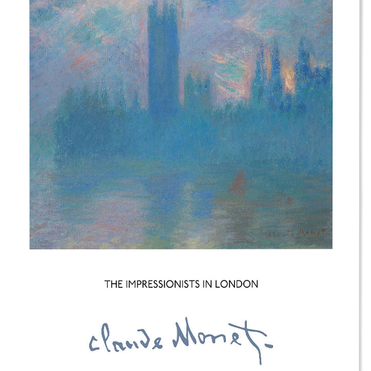 Claude Monet London Exhibition Poster