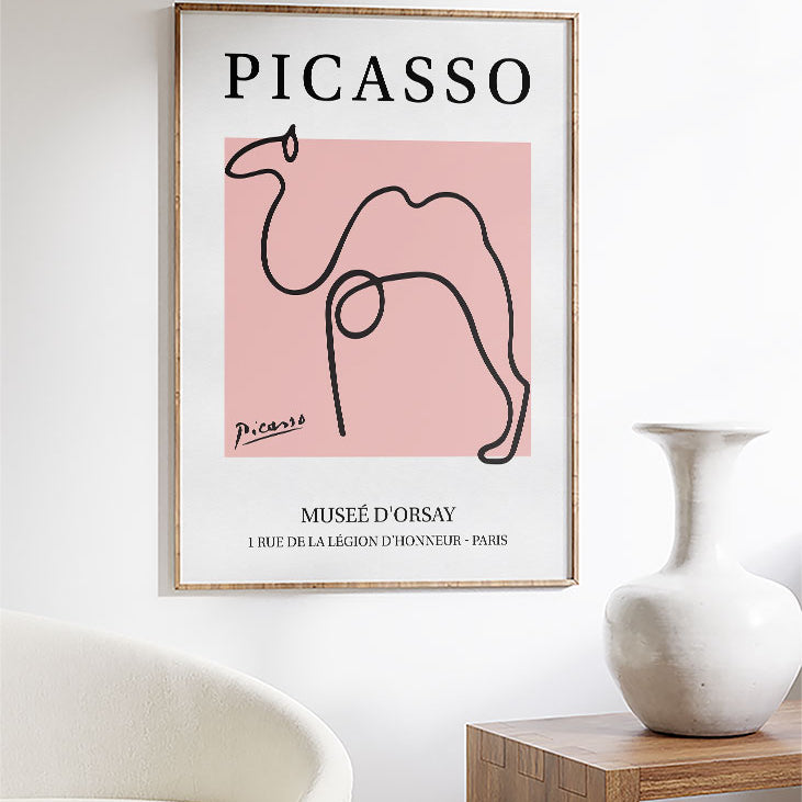 Pablo Picasso Line Drawing - Camel