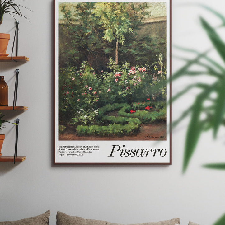 Camille Pissarro Art Poster - Rose Garden