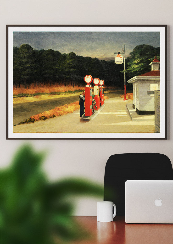 Edward Hopper Art Print - Gas