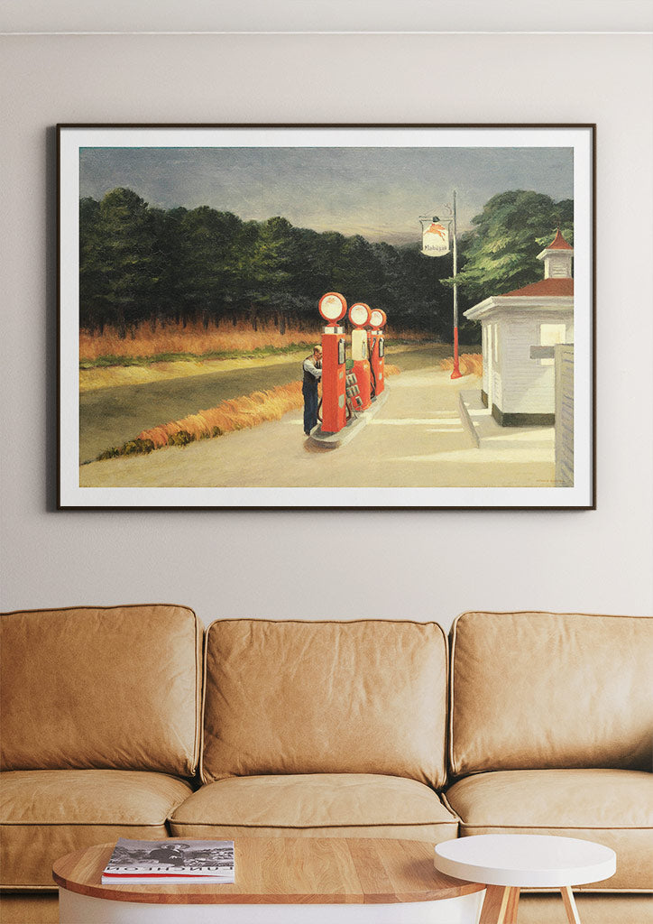 Edward Hopper Art Print - Gas