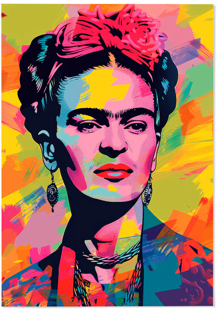 Frida Kahlo Pop Art PortraitFrida Kahlo Pop Art Portrait