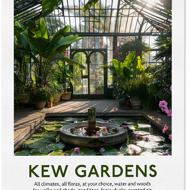Kew Gardens Palm House Poster