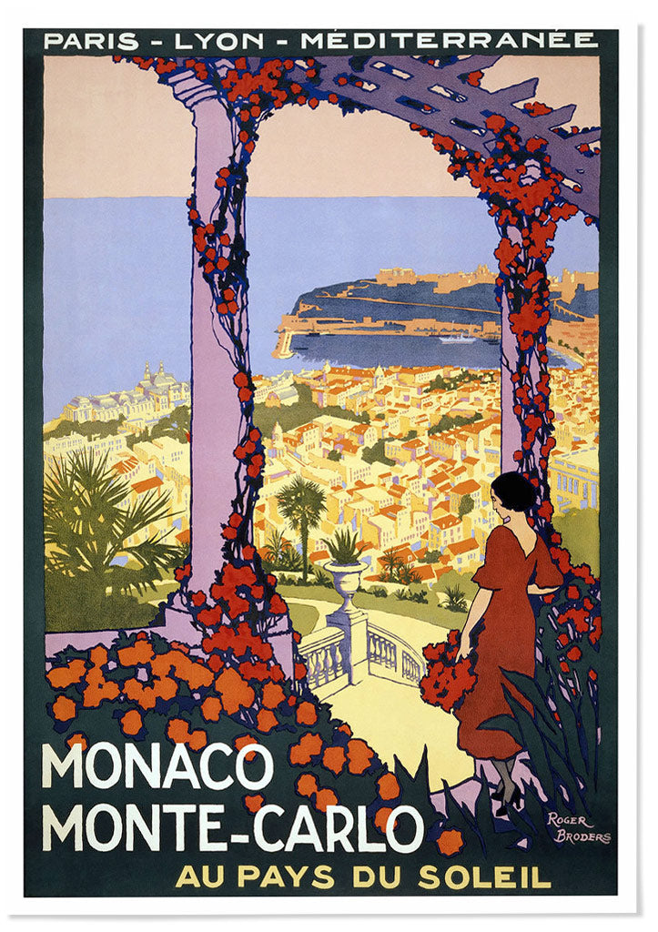 Vintage Travel Poster of Monaco, Monte-Carlo