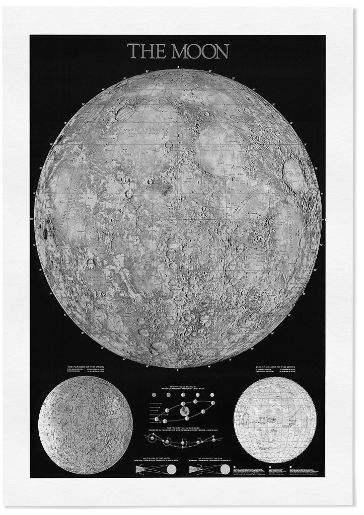 Map of the Moon & Moon Phases