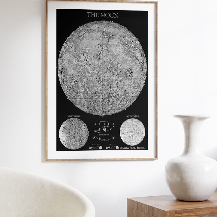 Map of the Moon & Moon Phases