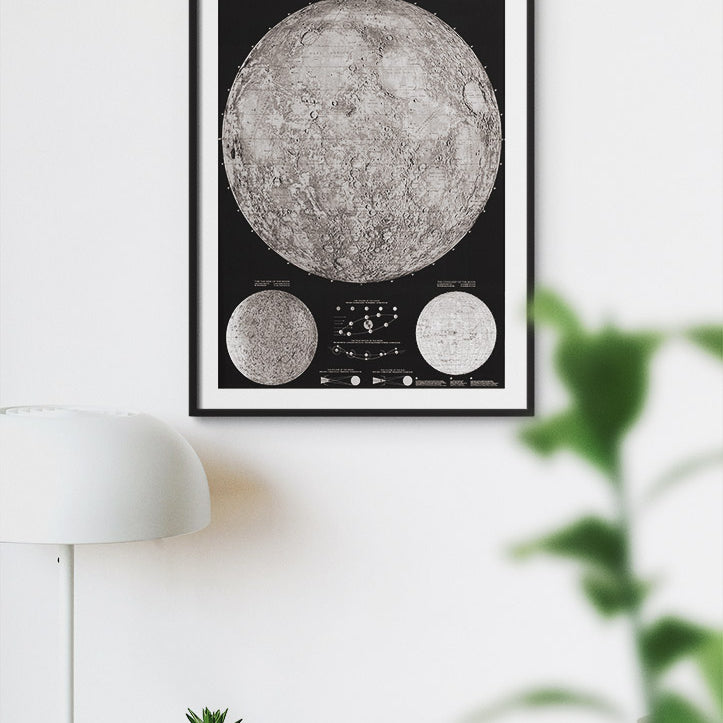 Map of the Moon & Moon Phases