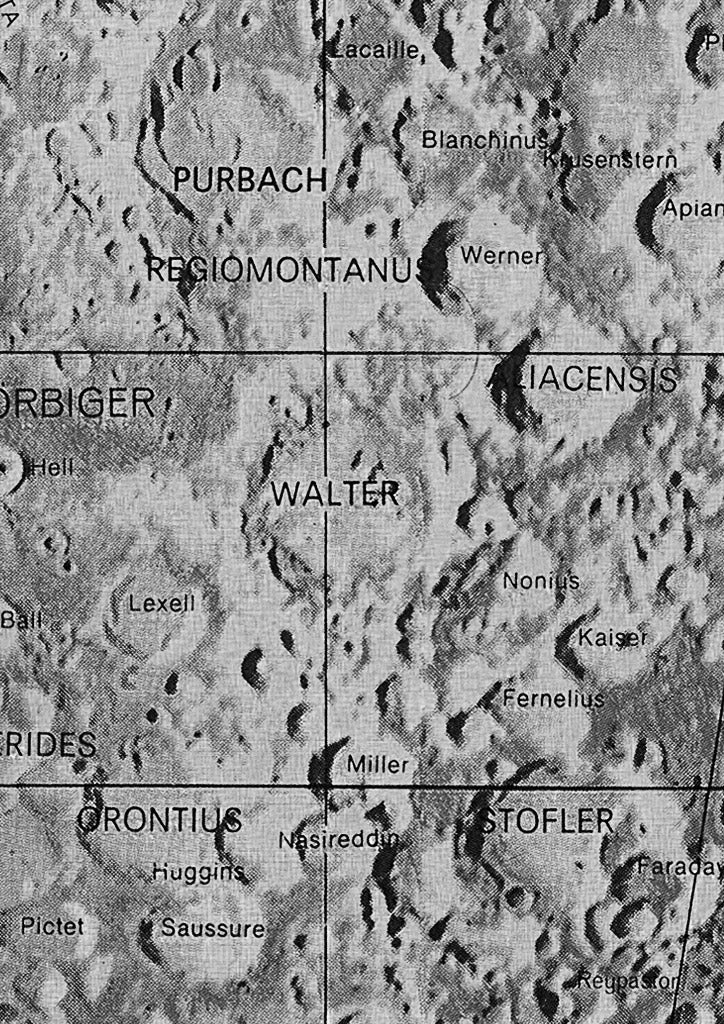 Map of the Moon & Moon Phases