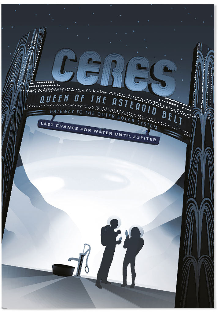 NASA Visions of the Future Poster - Ceres