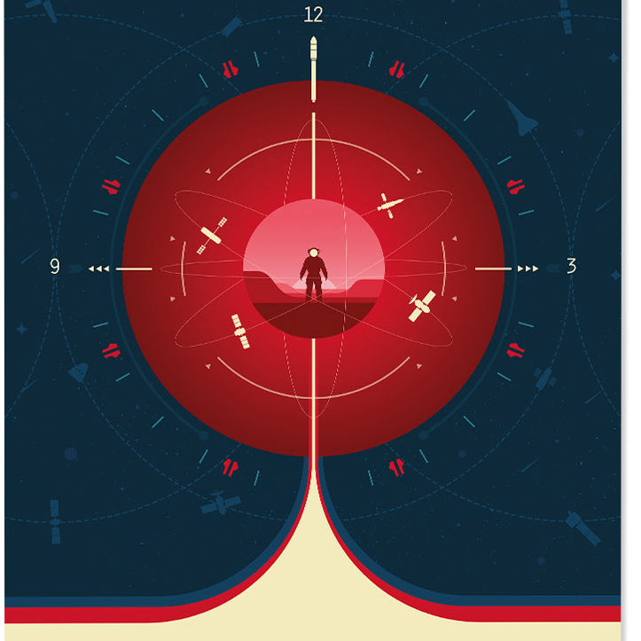 NASA Deep Space Atomic Clock Poster