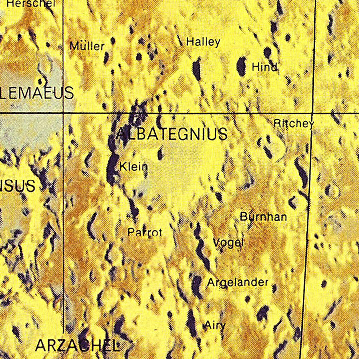 Moon Map Poster Zoom Image