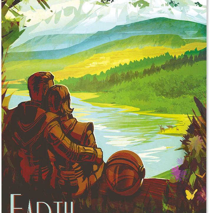 NASA Visions of the Future Poster - Earth
