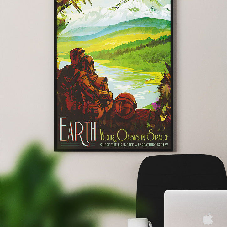 NASA Visions of the Future Poster - Earth