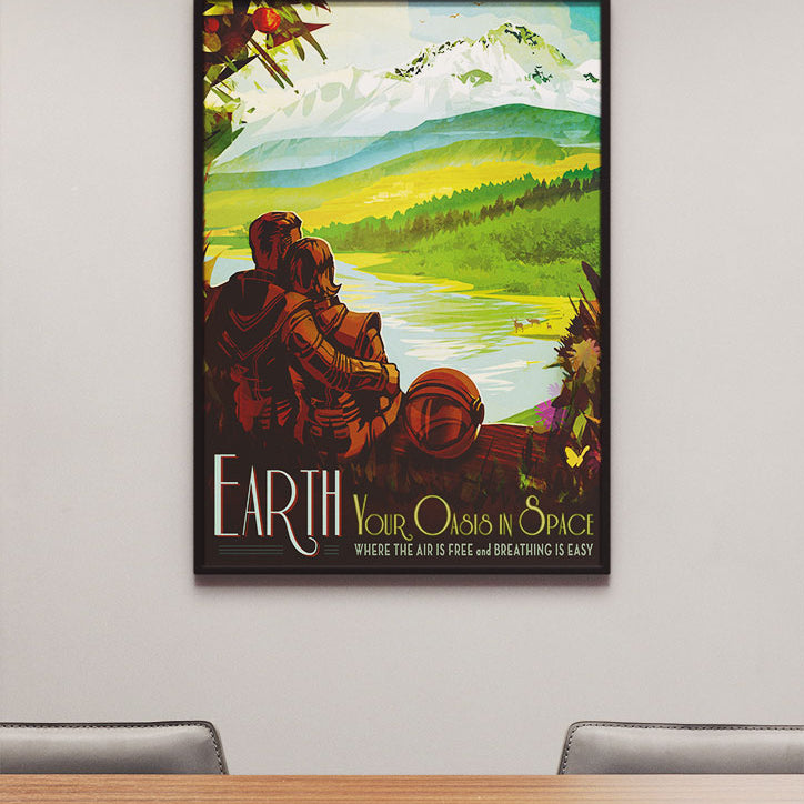 NASA Visions of the Future Poster - Earth