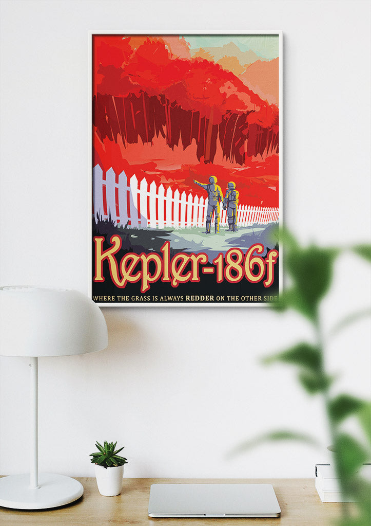 NASA Visions of the Future Poster - Kepler 186F