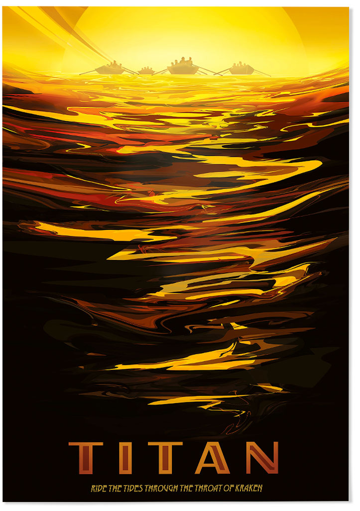 NASA Visions of the Future Poster - Titan
