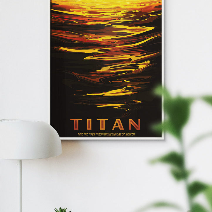 NASA Visions of the Future Poster - Titan