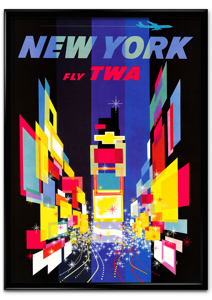 New York Travel Poster by TWA