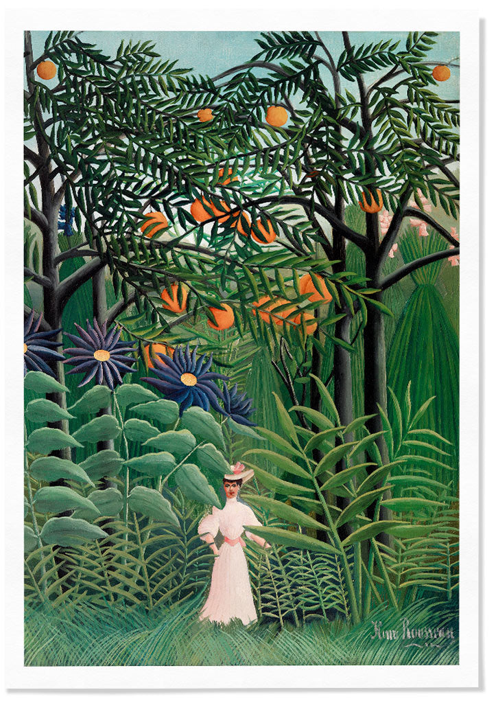 Henri Rousseau - Woman Walking in an Exotic Forest