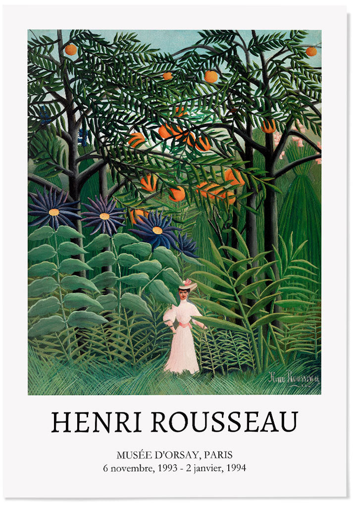 Henri Rousseau - Woman Walking in an Exotic Forest