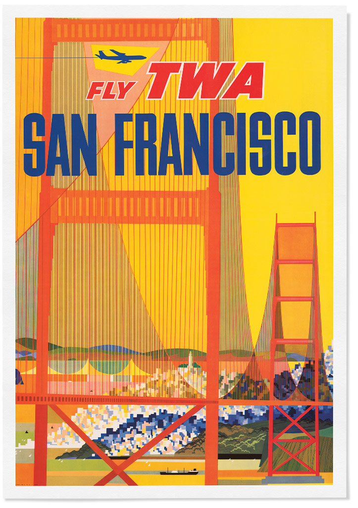 San Francisco California Travel Poster