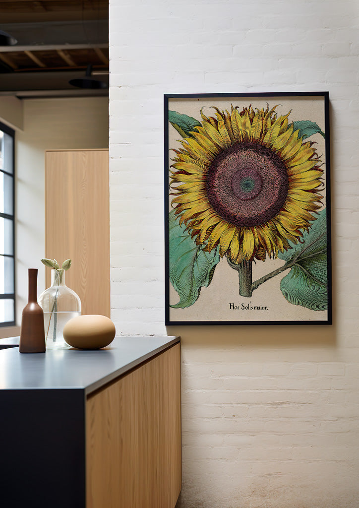 Sunflower Kitchen Poster