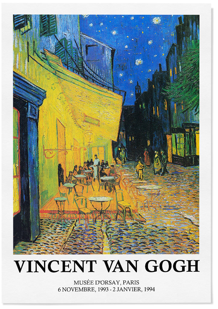 Vincent van Gogh Exhibition Poster - Café Terrace at Night