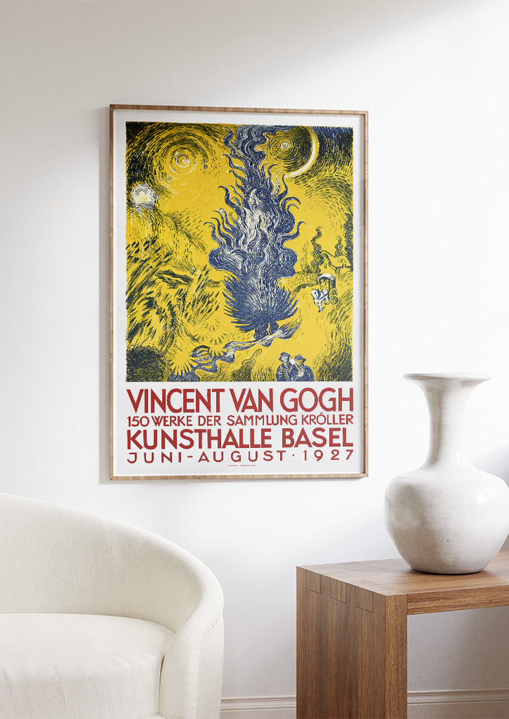 Vincent van Gogh art print, exhibition poster